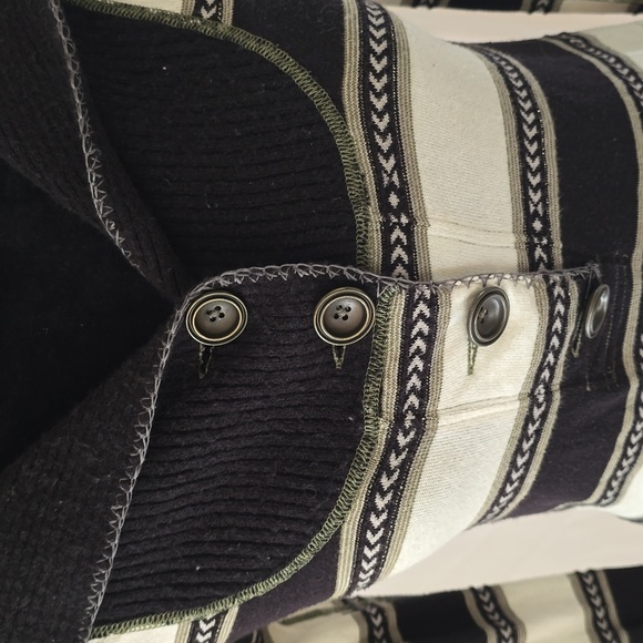 Free People women S/P long sleeve thermal cuffs neckline sweater top - Picture 2 of 7